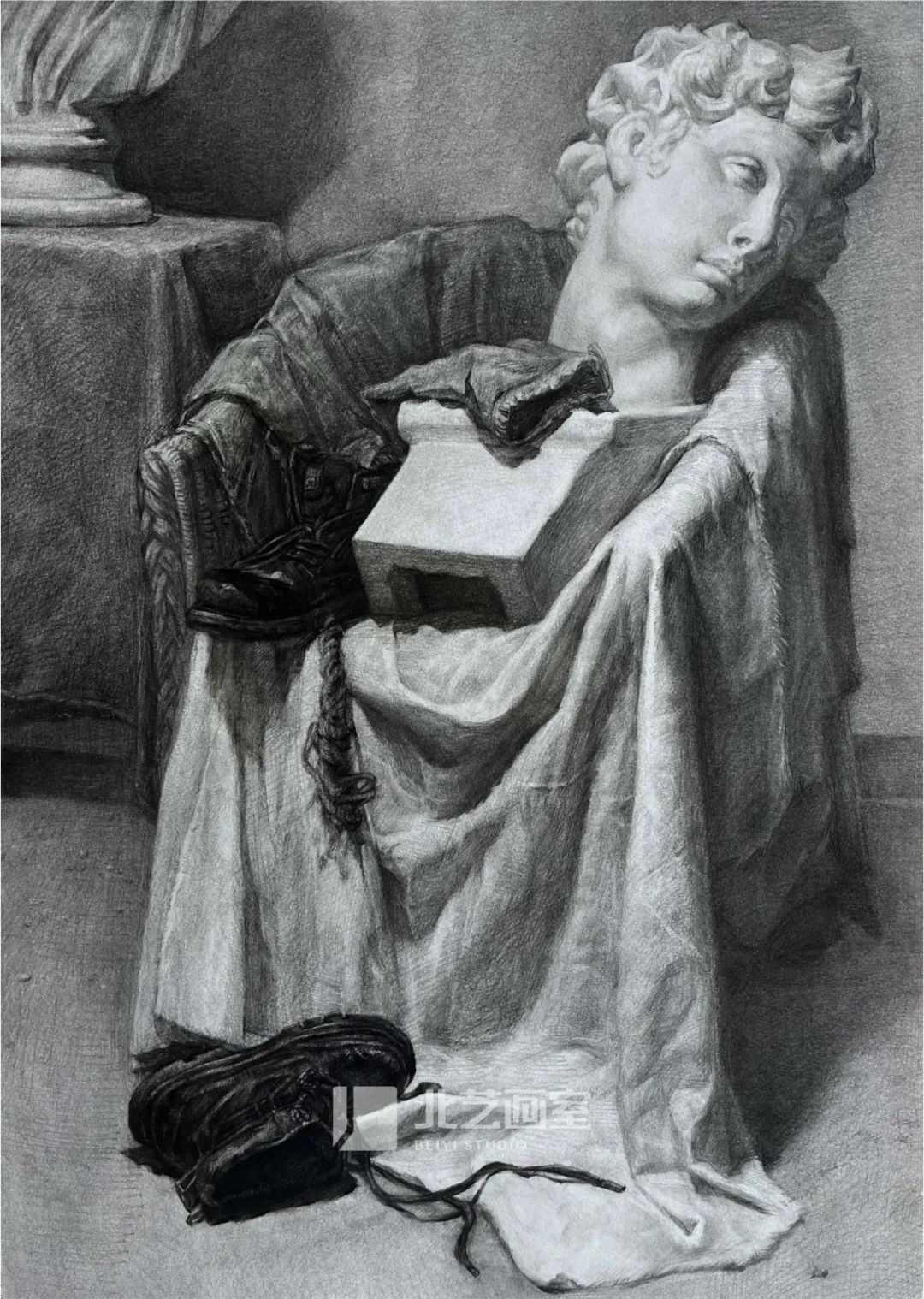 k8凯发(中国)天生赢家·一触即发2023届学员素描静物写生作品（六）