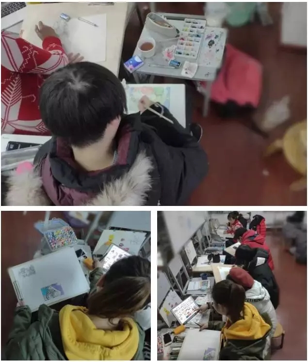 中传、北影动画课程教学现场