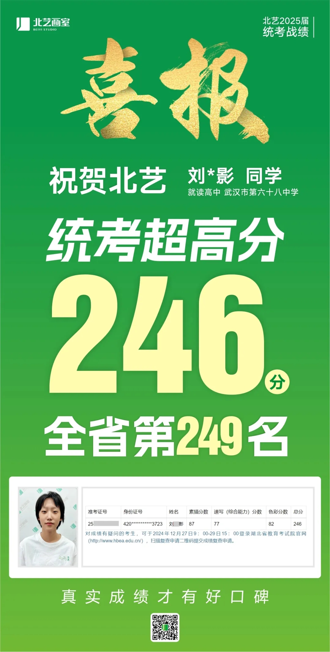武汉k8凯发(中国)天生赢家·一触即发2025届美术统考成绩