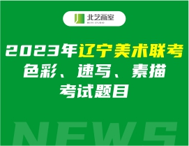 2023年辽宁美术联考色彩、速写、素描考试题目