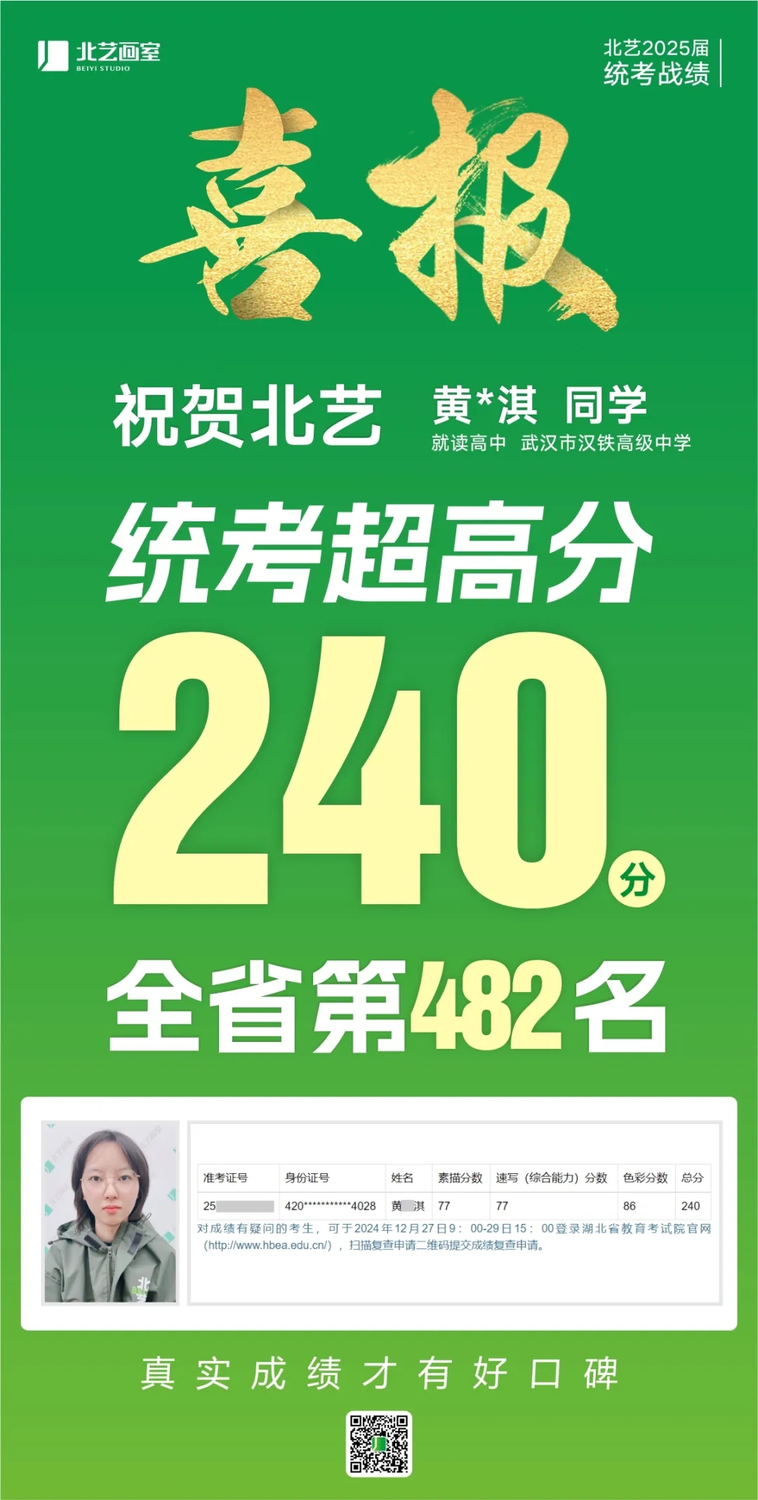武汉k8凯发(中国)天生赢家·一触即发2025届美术统考成绩