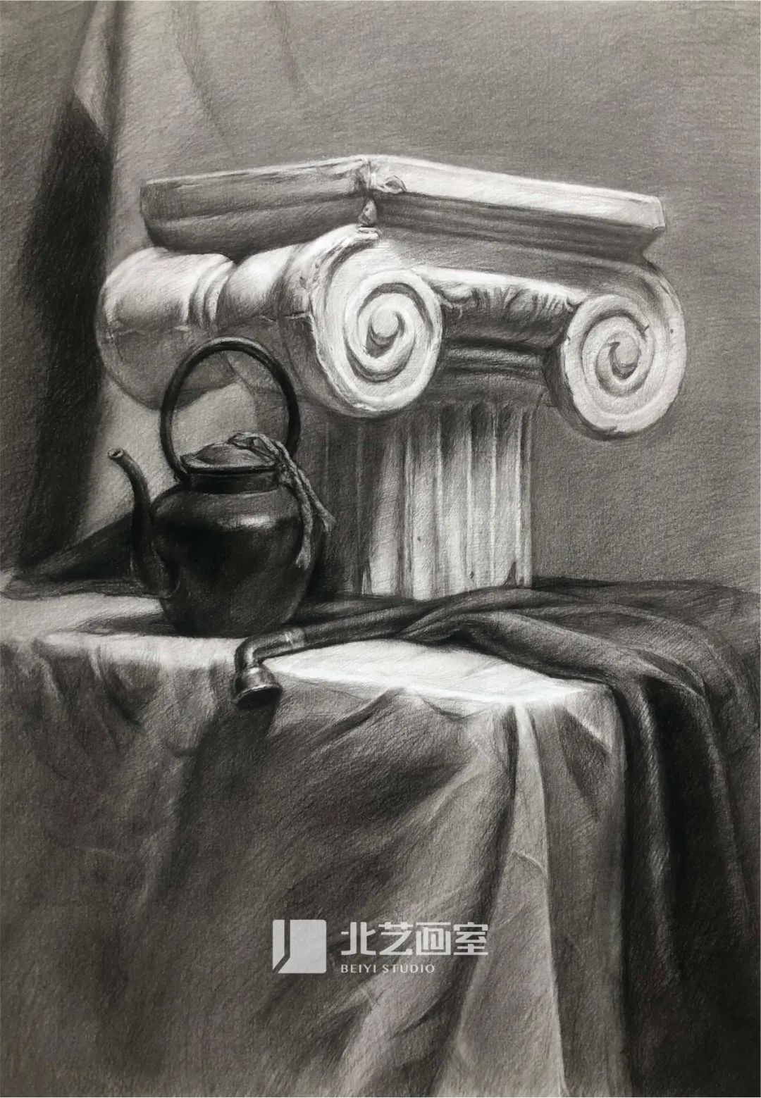 k8凯发(中国)天生赢家·一触即发2023届学员素描静物写生作品