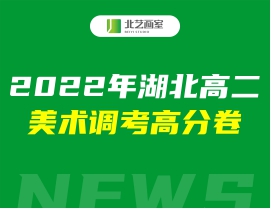 2022年湖北高二美术调考高分卷（色彩、素描、速写高清试卷）