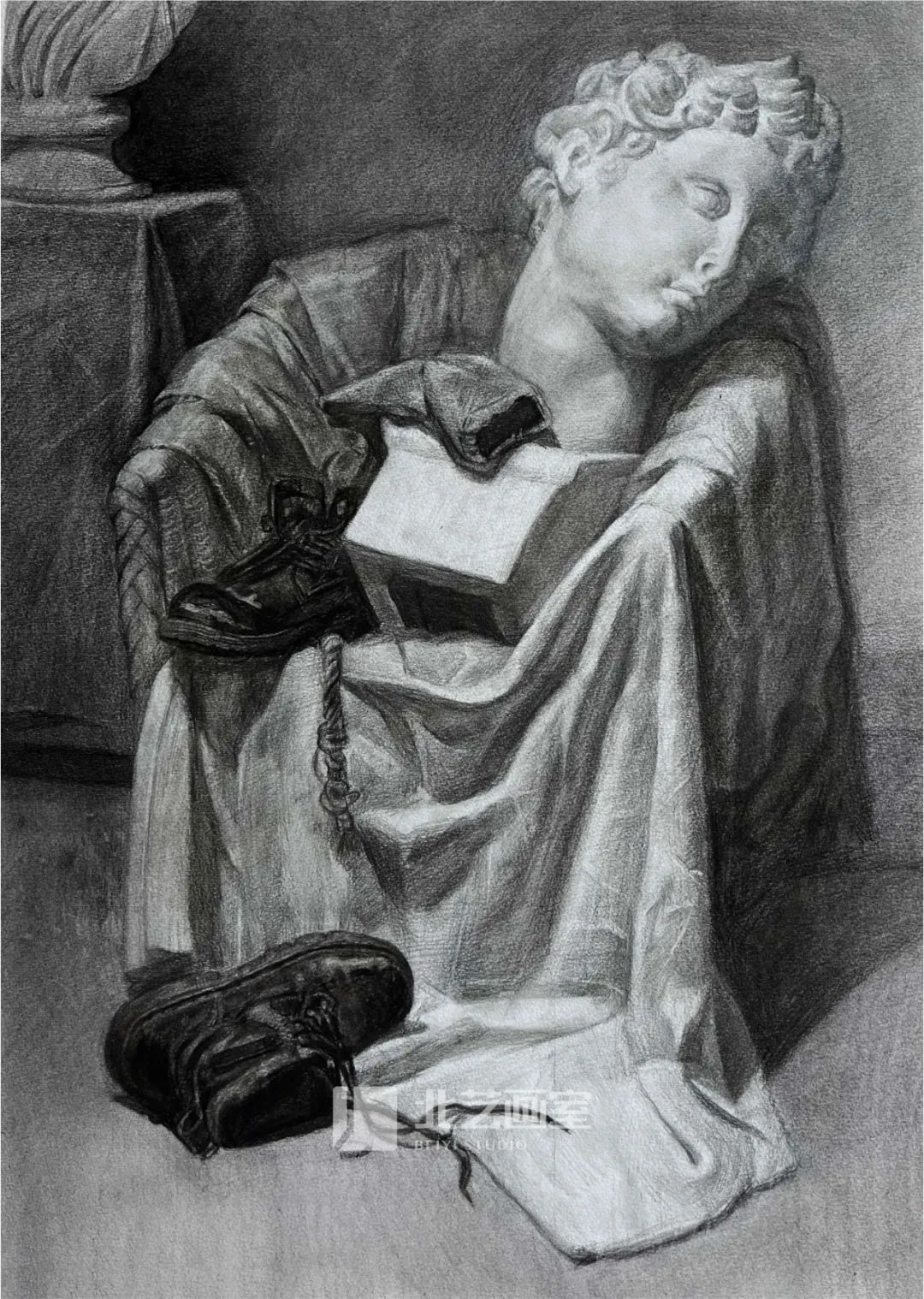 k8凯发(中国)天生赢家·一触即发2023届学员素描静物写生作品（六）