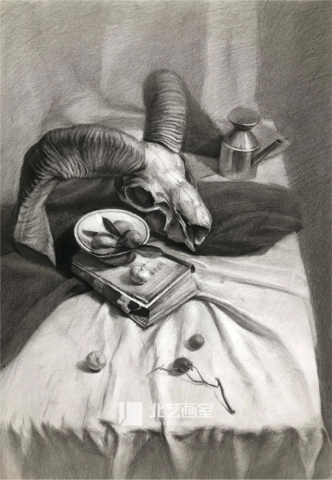 k8凯发(中国)天生赢家·一触即发2023届学员素描静物写生作品