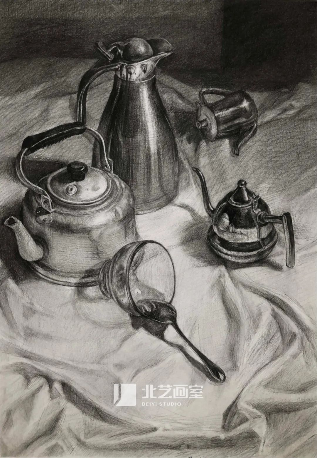 k8凯发(中国)天生赢家·一触即发2023届学员素描静物写生作品